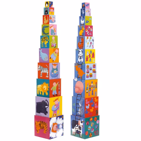 Djeco- 10 Funny Blocks