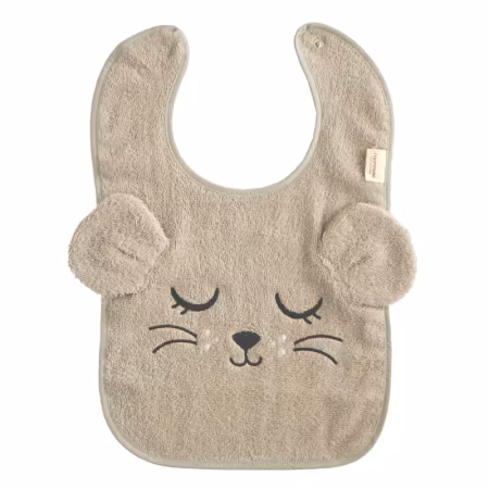 Roommate- Bib - MOUSE, grey