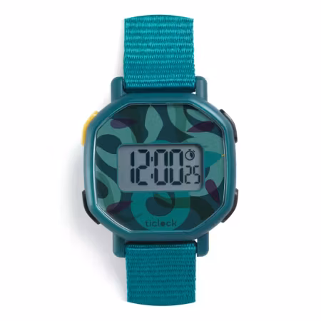 Djeco- Digital Watch - Green Snakes/ klockor