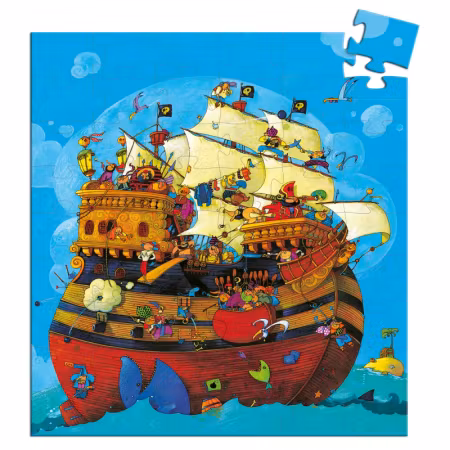 Djeco- Barbarossa´s boat, 54 pcs / Pussel