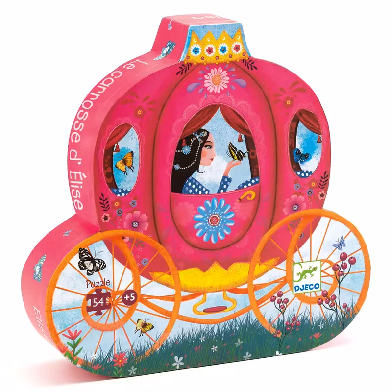 Djeco-  Siluettepussel, Eloises carrige, 54 pcs/ Pussel