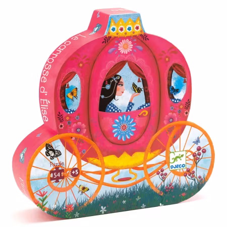 Djeco-  Siluettepussel, Eloises carrige, 54 pcs/ Pussel