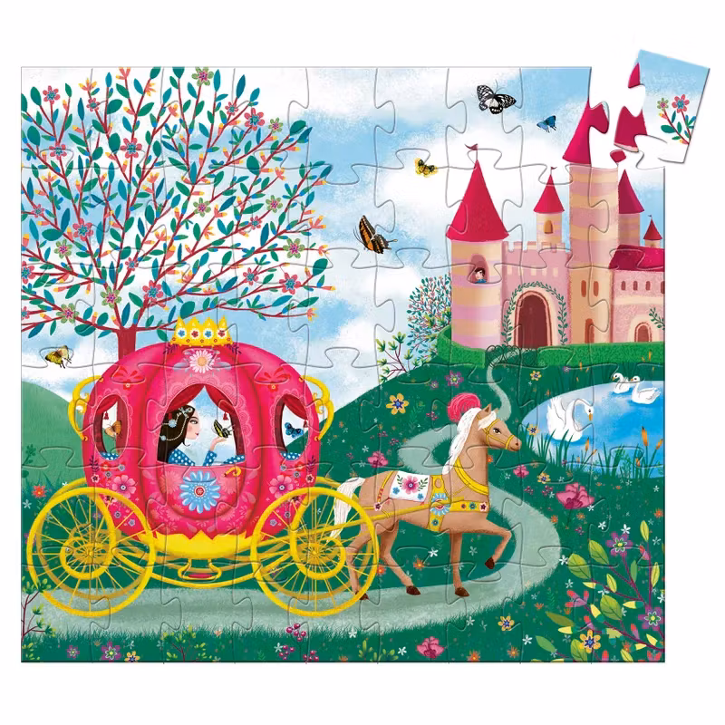 Djeco-  Siluettepussel, Eloises carrige, 54 pcs/ Pussel