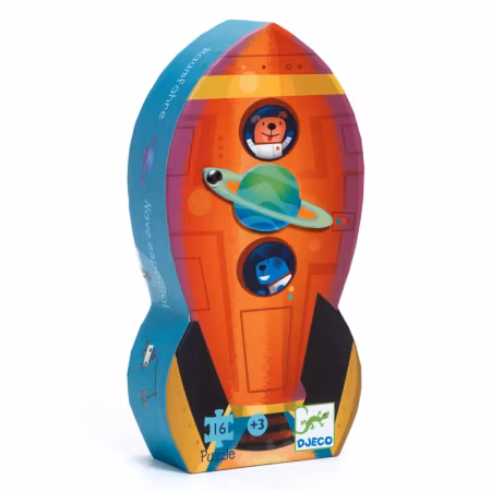 Djeco- Spaceship, 16 pcs / Pussel