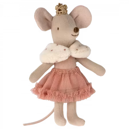 Maileg- Princess mouse, Little sister in matchbox