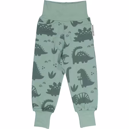 Geggamoja- Babybyxor Bambu Dino Grön