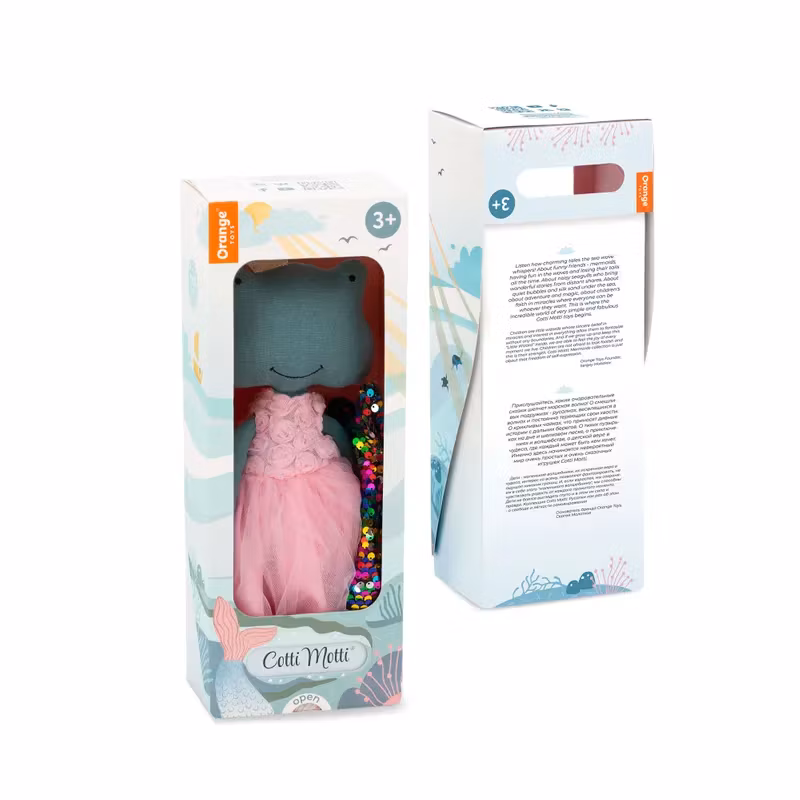 Orange Toys- Fiona the Frog: Pink Dress with Roses / gosedjur
