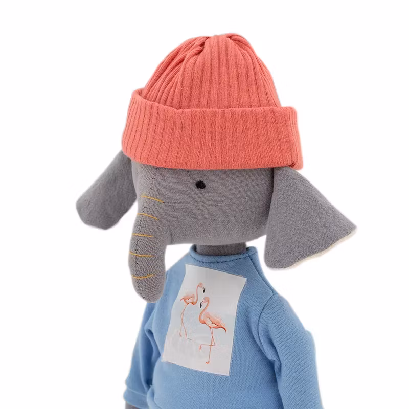 Orange Toys- Ali the Elephant: Blue Sweatshirt/ gosedjur