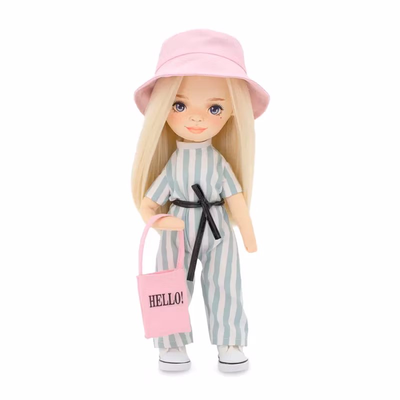 Orange Toys- Mia in a Striped Jumpsuit/ docka..