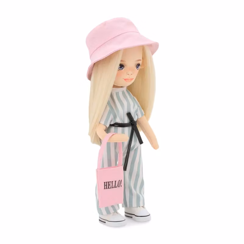 Orange Toys- Mia in a Striped Jumpsuit/ docka..