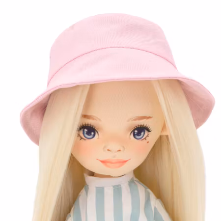Orange Toys- Mia in a Striped Jumpsuit/ docka..