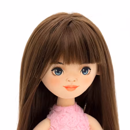 Orange Toys- Sophie in a Pink Dress with Roses/ docka