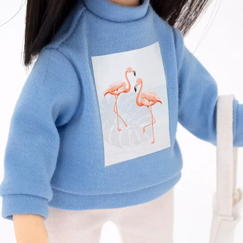 Orange Toys- Lilu in a Light Blue Sweatshirt/ docka..