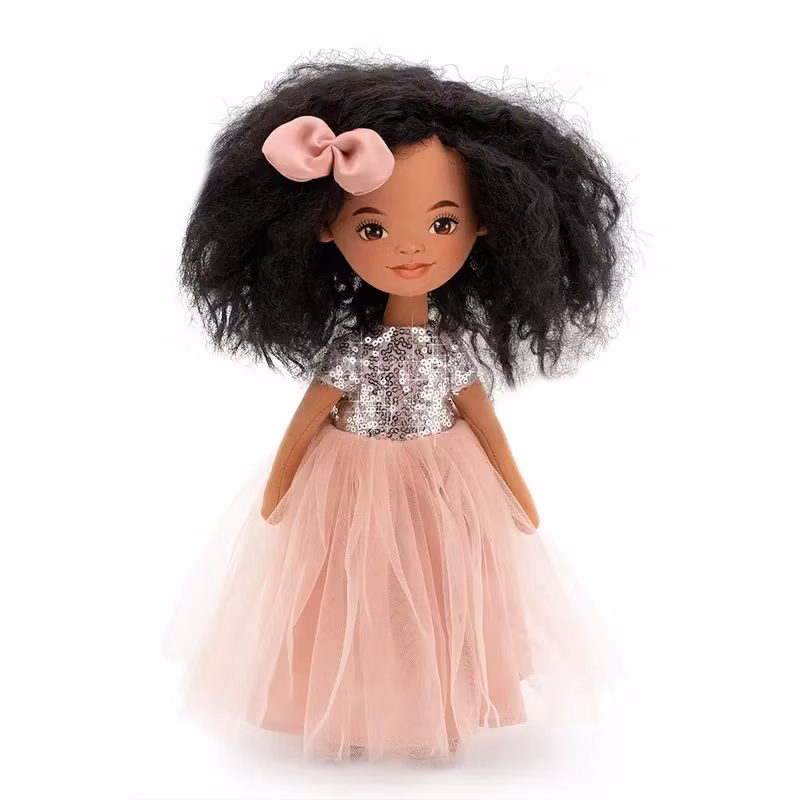 Orange Toys- Tina in a Pink Dress with Sequins/ docka..
