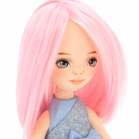 Orange Toys- Billie in a Blue Satin Dress/ docka..
