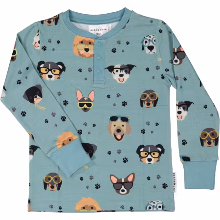 Geggamoja Farfarströja Bambu Doggy Cool Blå