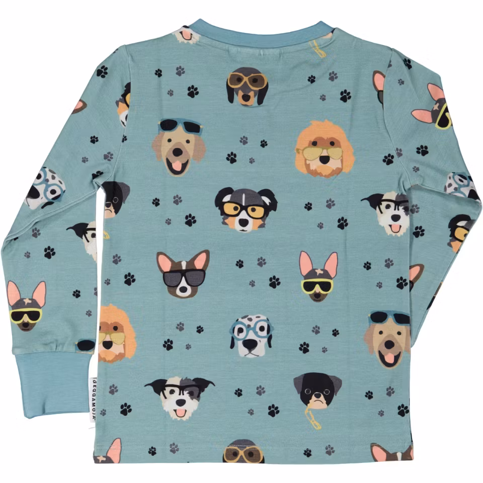 Geggamoja Farfarströja Bambu Doggy Cool Blå