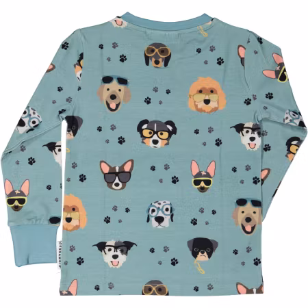 Geggamoja Farfarströja Bambu Doggy Cool Blå