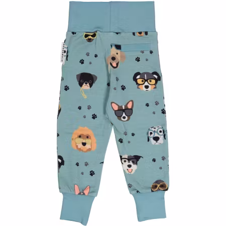 Geggamoja Babybyxa Bambu Doggy Cool Blå