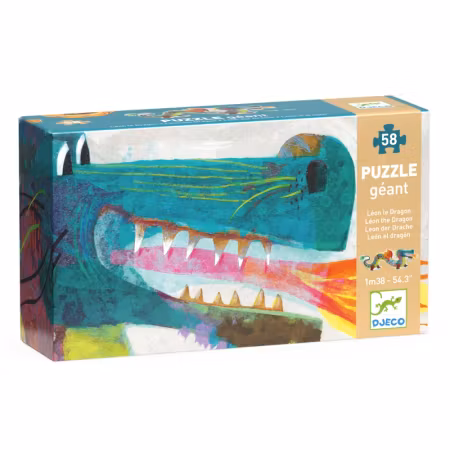 Djeco- Leon the dragon, 58 pcs
