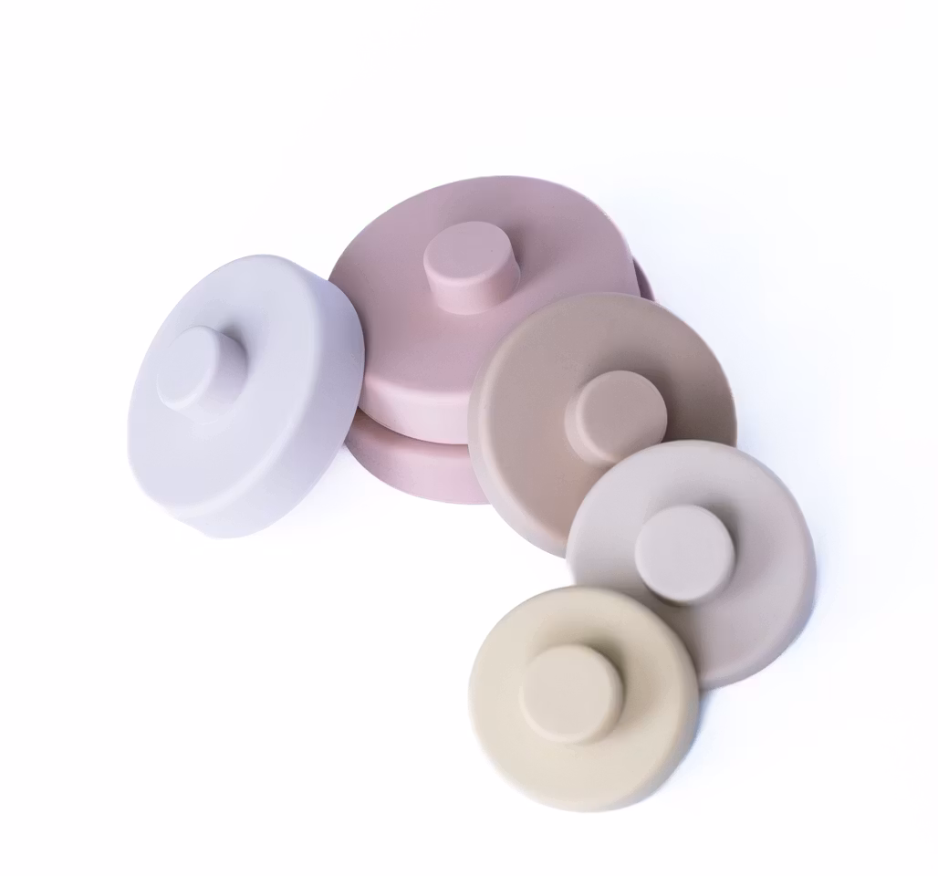 Pellianni.- Silicone Stacking Toy Pinkish/ stapelleksak
