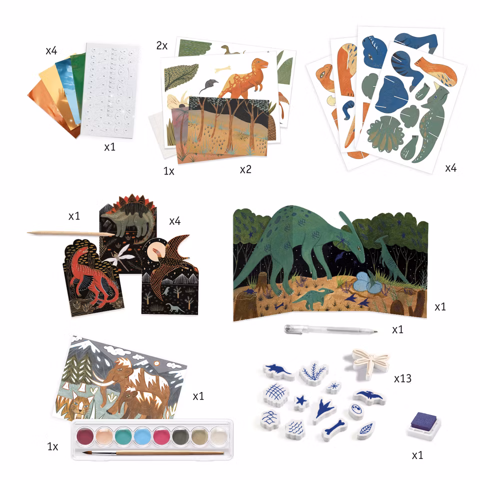 Djeco- The world of dinosaurs box/ pysselbox