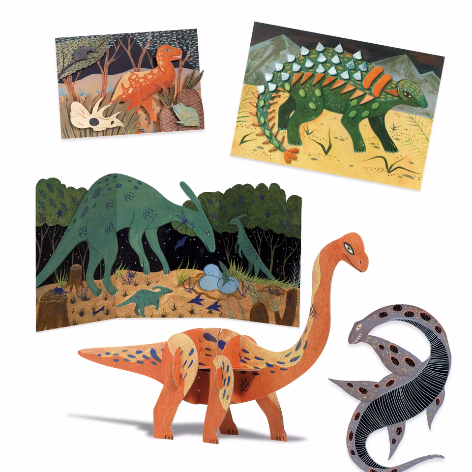 Djeco- The world of dinosaurs box/ pysselbox