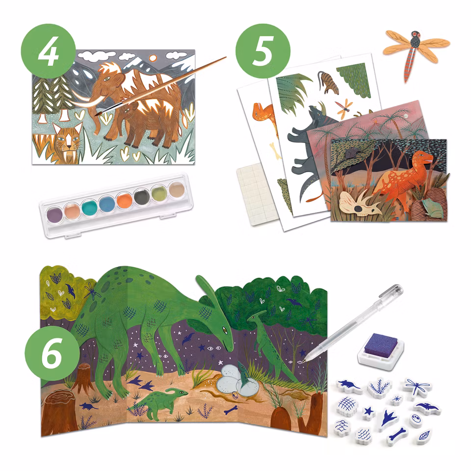 Djeco- The world of dinosaurs box/ pysselbox
