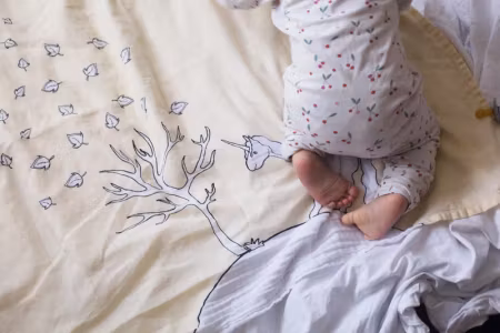 Pellianni- Organic Blanket, Unicorn/ babyfilt