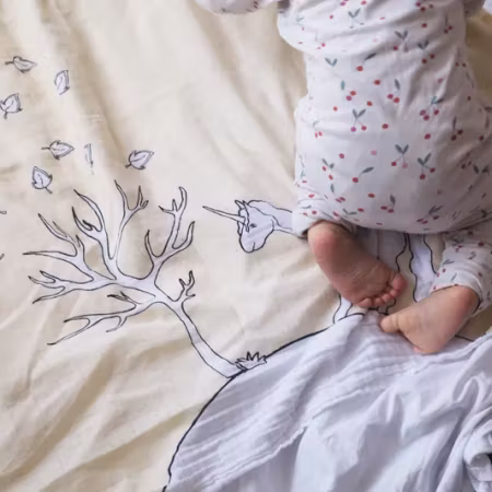 Pellianni- Organic Blanket, Unicorn/ babyfilt