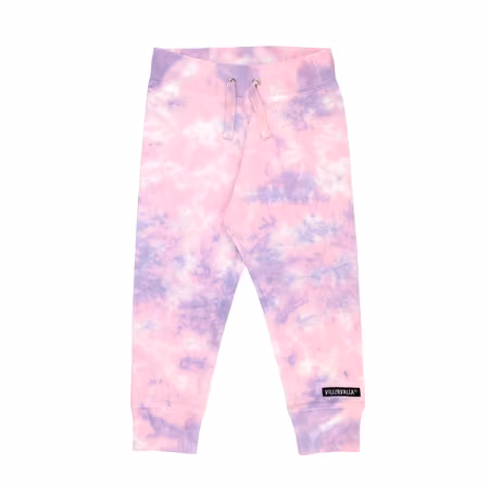 Villervalla- MJUKISBYXOR TIE-DYE COLLEGE WEAR LAVENDER/RASPBERRY