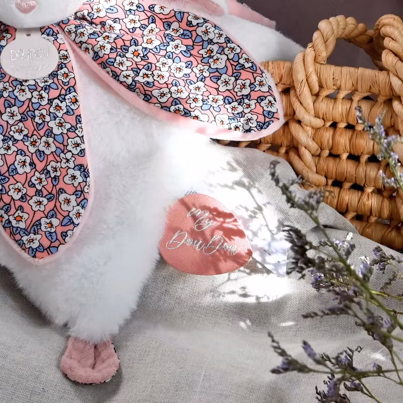 Doudou Et Compagnie- BOH´AIME - BUNNY PINK Soother Petal