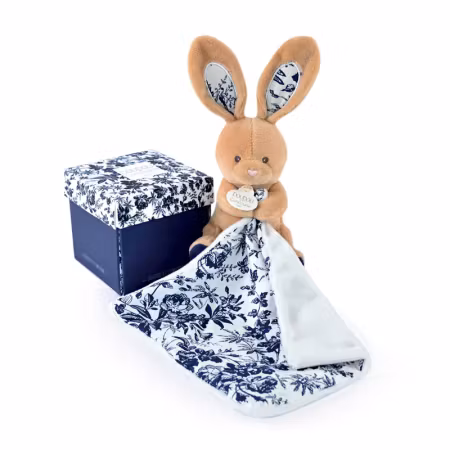 Doudou Et Compagnie- BOH´AIME - BUNNY NAVY Plush with Soother