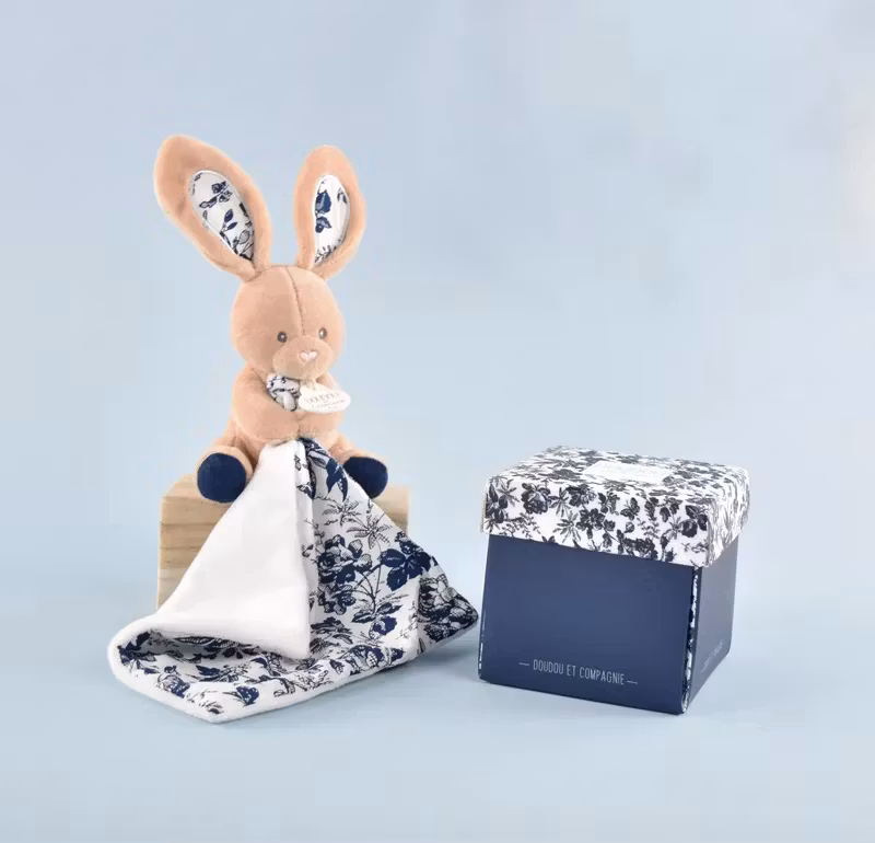 Doudou Et Compagnie- BOH´AIME - BUNNY NAVY Plush with Soother