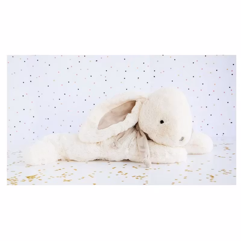 Doudou Et Compagnie- LAPIN BONBON 75 cm + coffre - Taupe Bunny