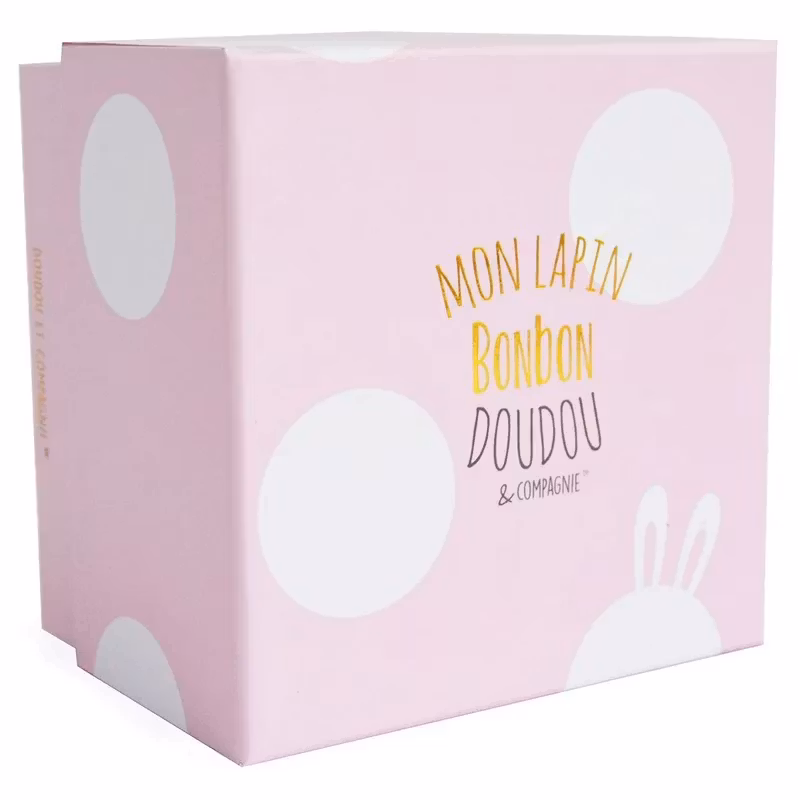 Doudou Et Compagnie- LAPIN BONBON 30 cm - Pink Bunny