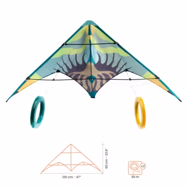 Djeco- Green Wave - Stunt Kite