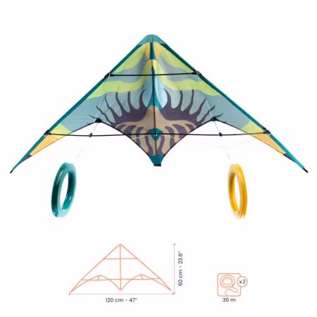 Djeco- Green Wave - Stunt Kite