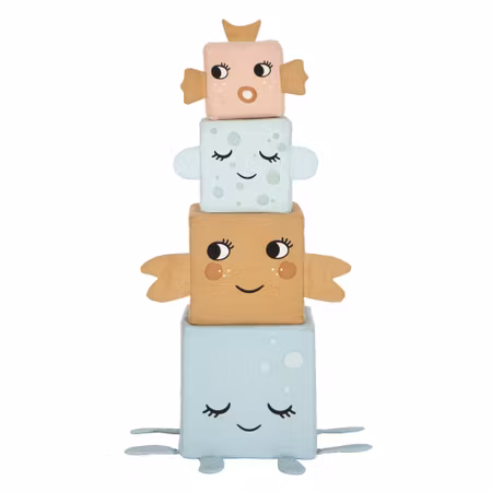 Roommate- stapelblock i tyg - STACKING BLOCKS- SEA LIFE