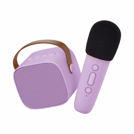 Lalarma- Bluetooth Speaker With Wireless Microphone - Purple