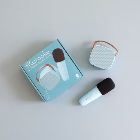 Lalarma- Bluetooth Speaker With Wireless Microphone - Blue