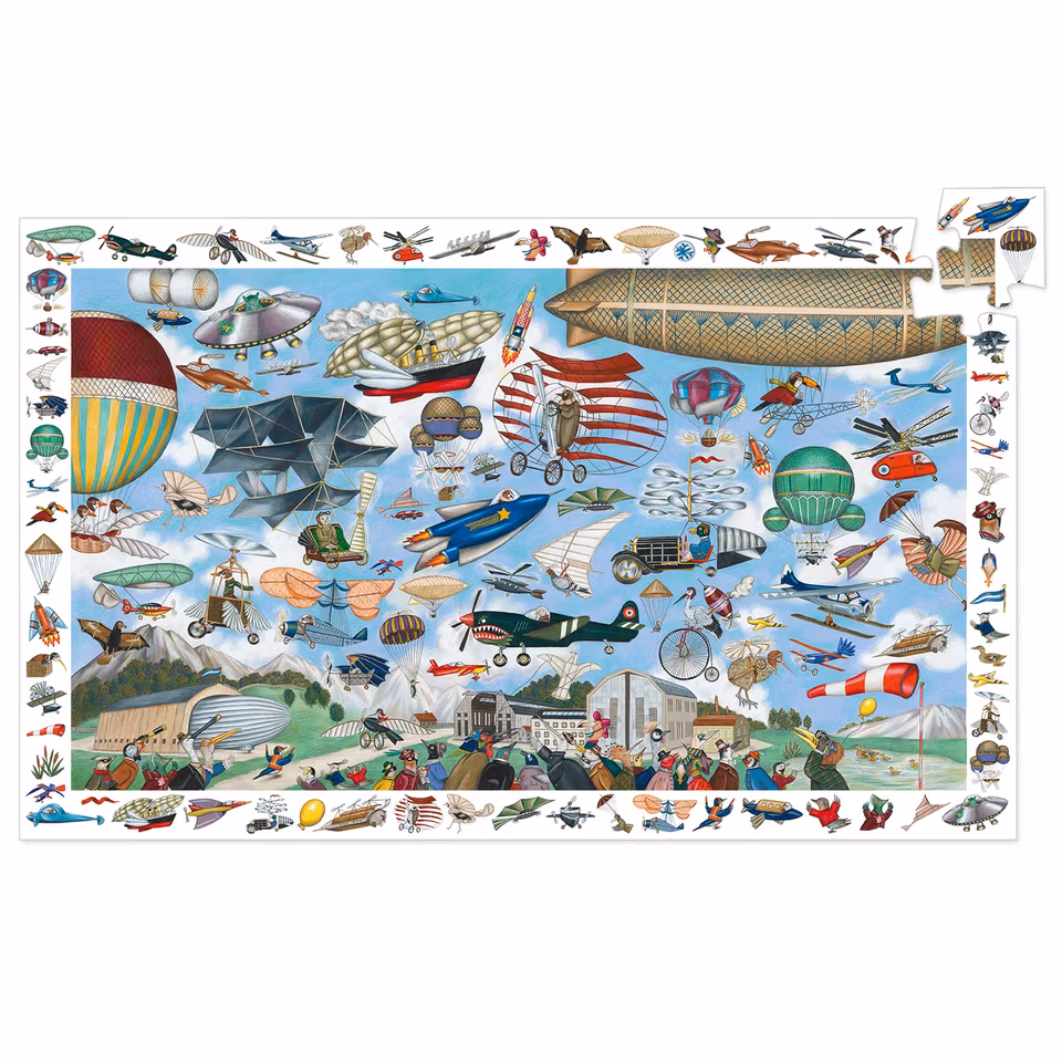 Djeco- Observation puzzle, Aero Club, puzzle, 200 pcs - FSC MIX