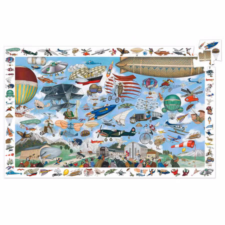 Djeco- Observation puzzle, Aero Club, puzzle, 200 pcs - FSC MIX