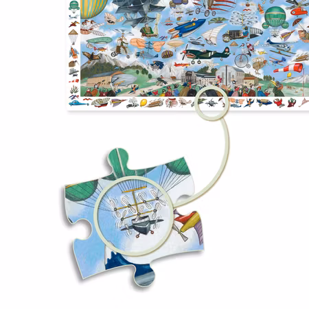 Djeco- Observation puzzle, Aero Club, puzzle, 200 pcs - FSC MIX