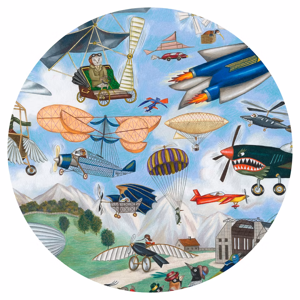 Djeco- Observation puzzle, Aero Club, puzzle, 200 pcs - FSC MIX