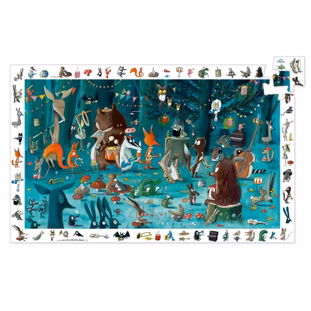 Djeco- Observation puzzle, The orchestra, 35 pcs - FSC MIX