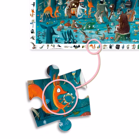 Djeco- Observation puzzle, The orchestra, 35 pcs - FSC MIX