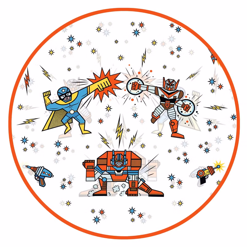 Djeco- Rain Cape M - Super Hero