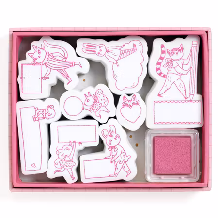 Djeco- Lucille message stamps/  pysselbox.