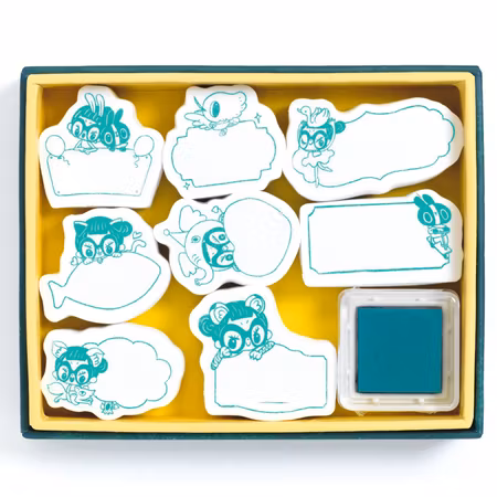 Djeco- Lucille message stamps/  pysselbox.
